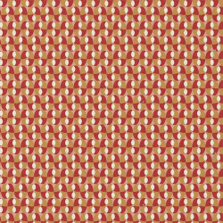 Printed Cotton BOHAZIA Ochre / Pink